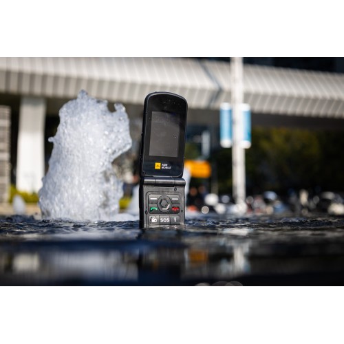 AGM Agm M10 – Ανθεκτικό Flip Κινητό 4G LTE με IP68/IP69K & MIL-STD-810H, SOS & Φακό (Μαύρο)