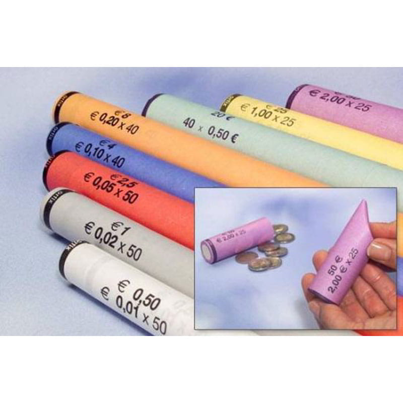 Olympia Χάρτινοι Σωλήνες Τακτοποίησης Κερμάτων Για CC 202 (3701)