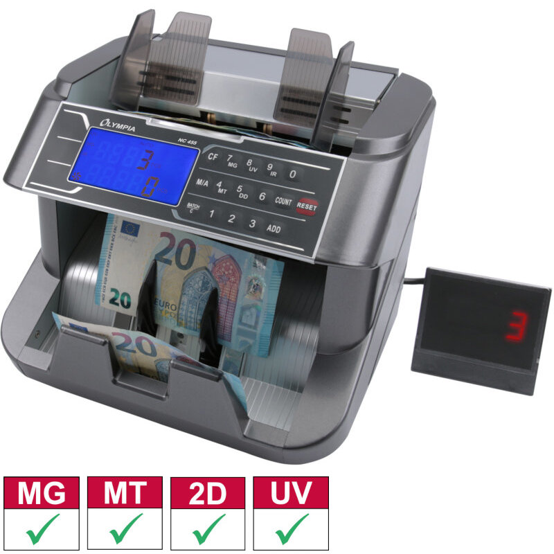 Olympia Μετρητής Και Ελεγκτής Γνησιότητας Χαρτονομισμάτων NC 455 (110649-0076)