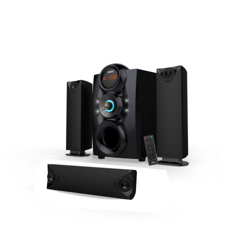 Akai Akai SS028A-3208C – Ηχοσύστημα 3.1 Καναλιών με Subwoofer, Bluetooth 5.0, FM & USB (PMPO 140W)