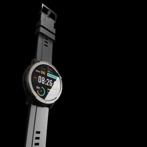 AGM Agm Λουράκι Μαύρο για Legion Smartwatch 22mm