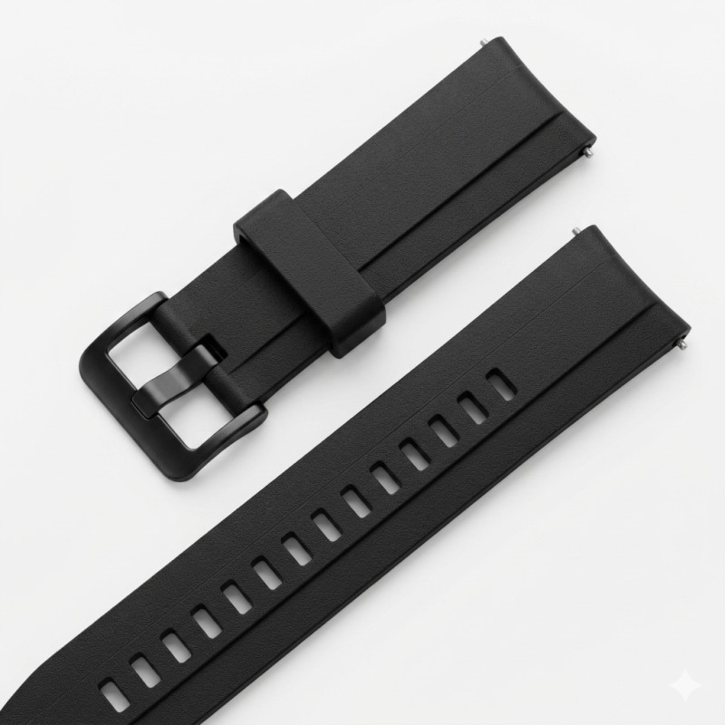 AGM Agm Λουράκι Μαύρο για Legion 3 Smartwatch 22mm