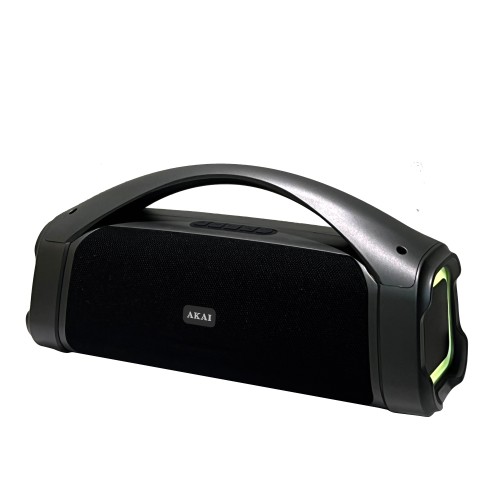 Akai Akai ABTS-09 – Μαύρο Φορητό Ηχείο 15W RMS με RGB LED, Bluetooth 5.1, FM & USB/TF (1500mAh)