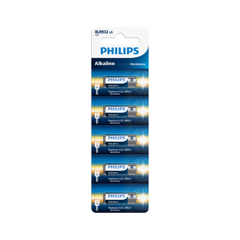 Philips Philips 8LR932P5B/GRS Αλκαλικές Μπαταρίες 12V 8LR932 (A23/MN21) x5 (Minicells)