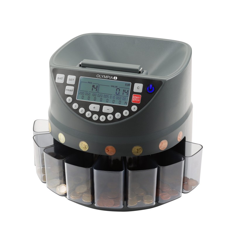 Olympia Olympia CC 300 – Μετρητής Κερμάτων με LCD Οθόνη & Λειτουργία Batch