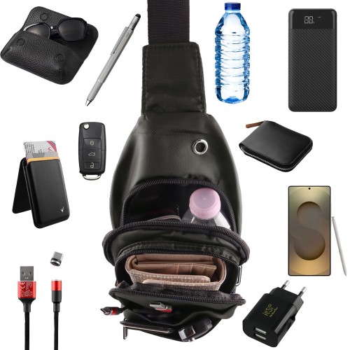 NSP  Nsp N120 Sport Αδιάβροχο Τσαντάκι Crossbody 5.7L (Γκρι) (8387920)