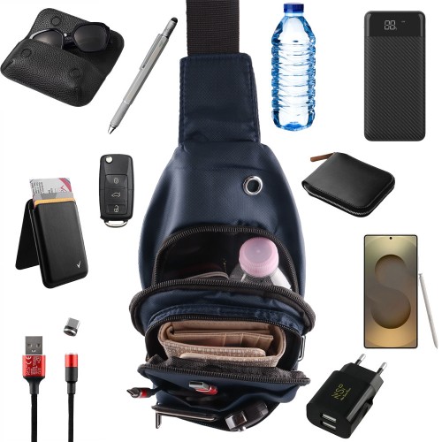 NSP  Nsp N120 Sport Αδιάβροχο Τσαντάκι Crossbody 5.7L (Μπλε) (8387913)