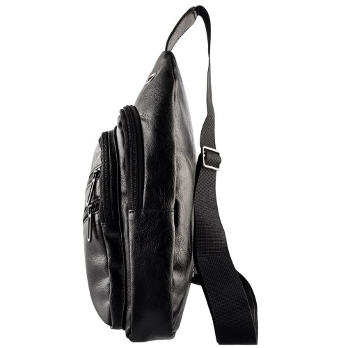 NSP  Nsp N121 Force Δερμάτινο Τσαντάκι Crossbody 5.7L (Μαύρο) (8387821)