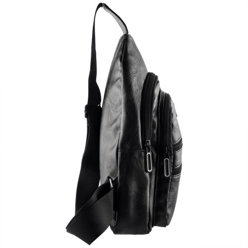 NSP  Nsp N121 Force Δερμάτινο Τσαντάκι Crossbody 5.7L (Μαύρο) (8387821)