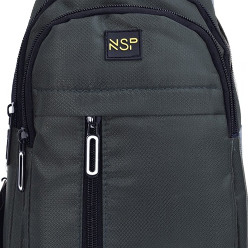 NSP  Nsp N122 Τσαντάκι Ώμου Crossbody Αδιάβροχο 5.7L (Σκούρο Γκρι) (8387807)