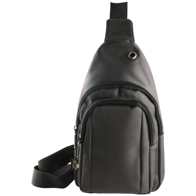 NSP  Nsp N123 Τσαντάκι Ώμου Crossbody Αδιάβροχο 5.7L (Σκούρο Γκρι) (8387852)