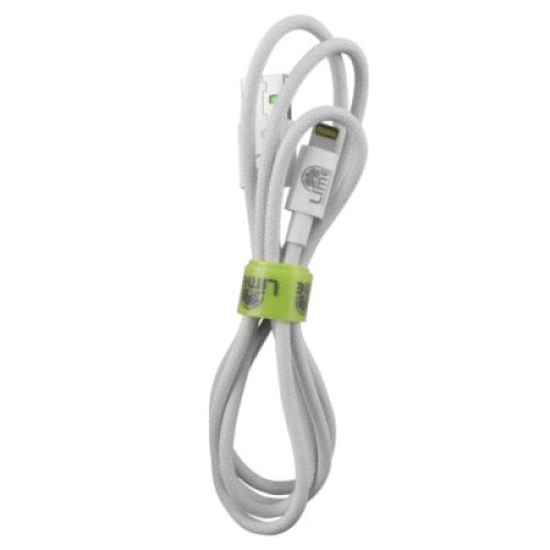 Lime Lime LBUL01 Ανθεκτικό Πλεκτό Καλώδιο Lightning σε USB 15W, 1m Λευκό (8383373)