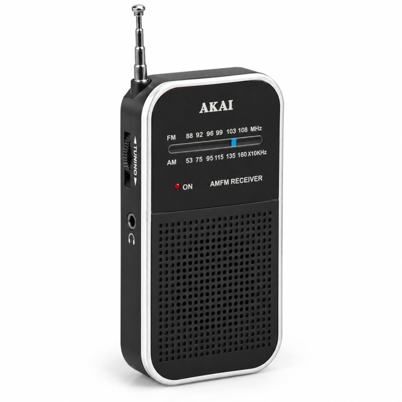 Akai Akai APR-351 – Mini Φορητό Ραδιόφωνο AM/FM με Τηλεσκοπική Κεραία & Έξοδο Ακουστικών