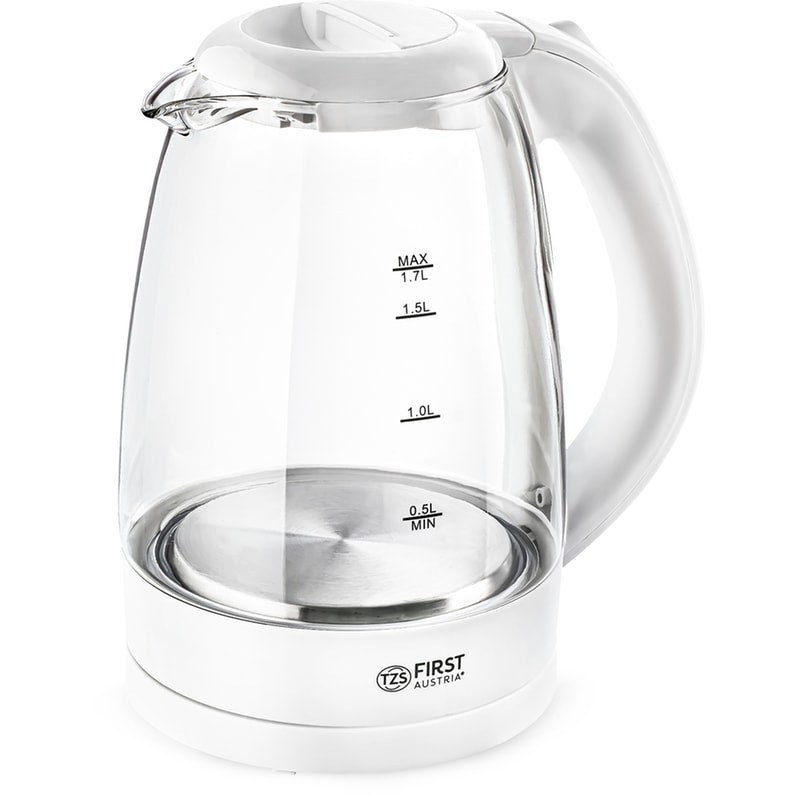 First Austria First Austria FA-5404-1-WI Γυάλινος βραστήρας με φωτισμό – 1,7L 2200 W (Λευκό)