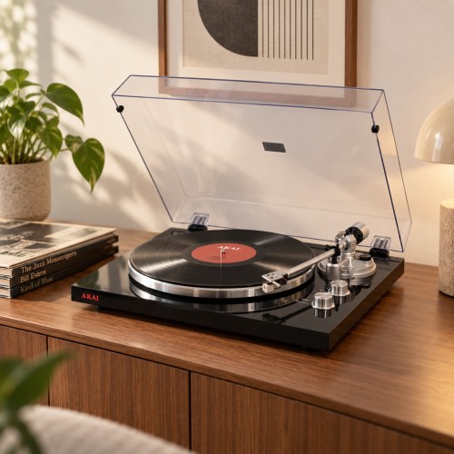 Akai Akai TTA-200PB Στερεοφωνικό Πικάπ με Bluetooth & Εγγραφή USB (Ξύλο)