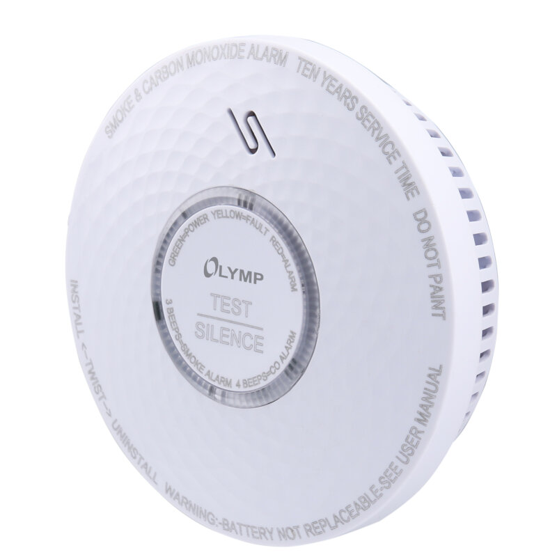 Olympia Αυτόνομος Ανιχνευτής Μονοξειδίου Ανθρακα και Καπνού RC 200 (110678-0004) με Συναγερμό και LED