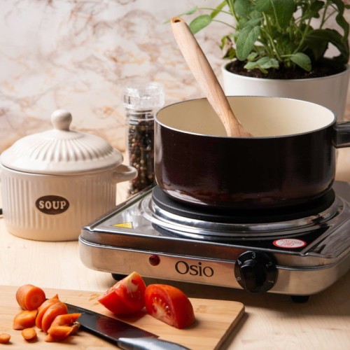 Osio Μονή Ηλεκτρική Εστία OHP-2418 Inox (1120194-0002)