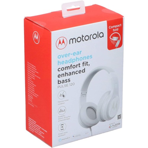 Motorola Motorola PULSE 120 Λευκό Over ear ακουστικά Hands Free - 14591-0039