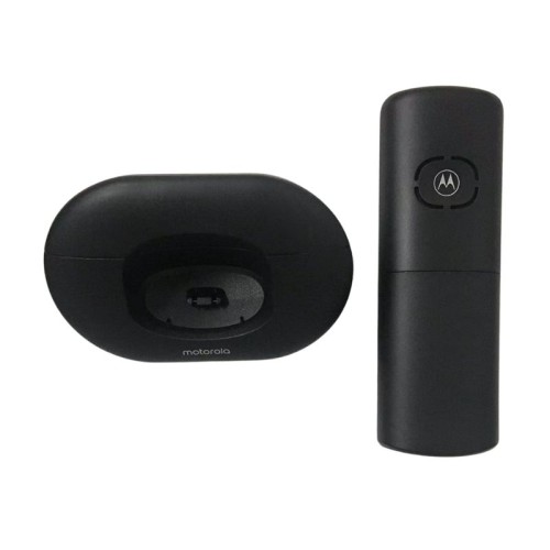 Motorola Motorola E221 Μαύρο Ασύρματο τηλέφωνο με φωτιζόμενη οθόνη, call block, Do Not Disturb και 50 μνήμες