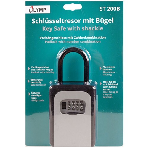 Olympia Κλειδοθήκη Λουκέτο 4 Ψηφίων ST 200B