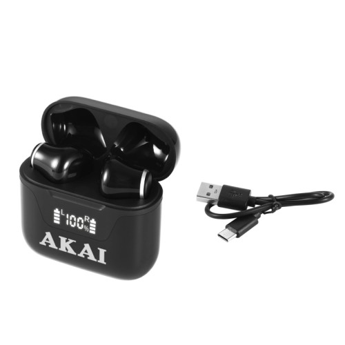 Akai Akai BTE-J101 Μαύρα Ασύρματα Bluetooth in-ear ακουστικά - 110591-0003