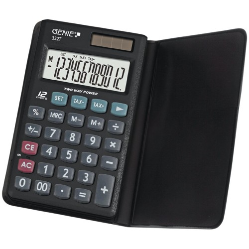 Genie Αριθμομηχανή τσέπης 332T με αποφορολόγηση και θήκη