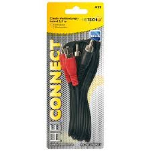 Heitech Heitech 09004017 Καλώδιο RCA 2.5 m - 197100-0072