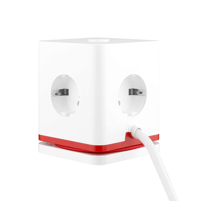 Olympia Πολύπριζο κύβος SW 1000 (41214) 3 θέσεων με διακόπτη άσπρος