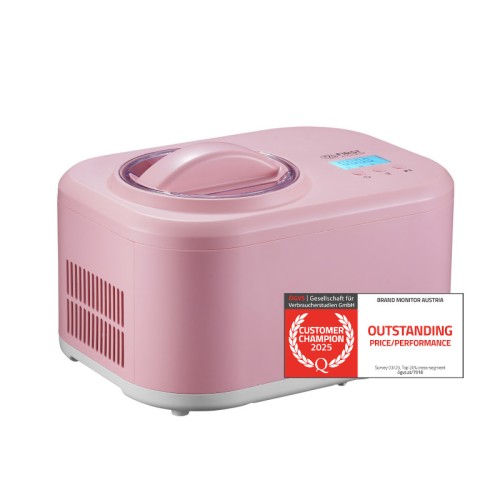First Austria Παρασκευαστής γιαουρτιού-παγωτού FA-5105-PI Ροζ  με οθόνη 1L-100W