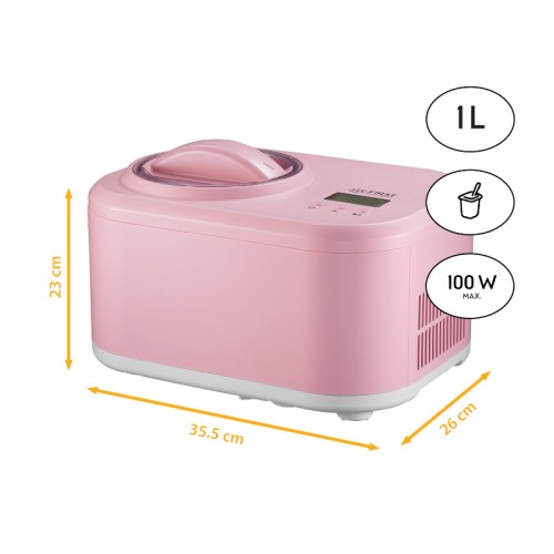 First Austria Παρασκευαστής γιαουρτιού-παγωτού FA-5105-PI Ροζ  με οθόνη 1L-100W