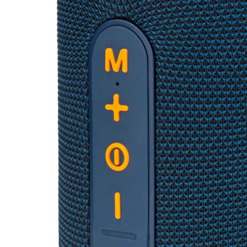 Osio OBT-8000BU Μπλε αδιάβροχο φορητό ηχείο LED με IPX4, Bluetooth, USB, κάρτα TF, FM και TWS-16W