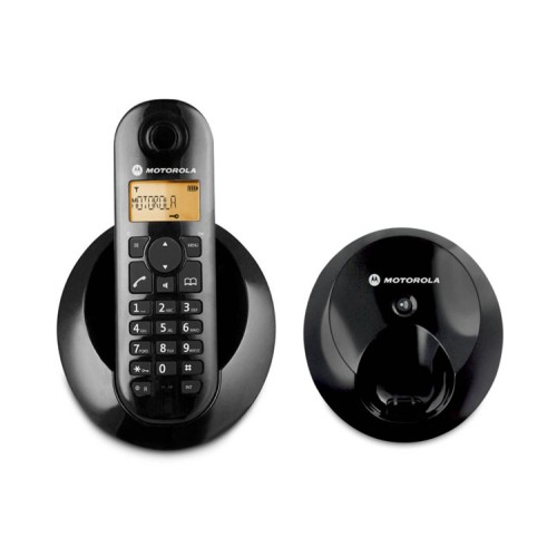 Motorola Ασύρματο τηλέφωνο C601 Μαύρο (Ελληνικό Μενού) με ανοιχτή ακρόαση