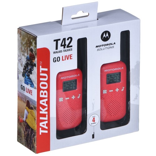 Motorola Walkie Talkie TALKABOUT T42 Κόκκινο 4 km