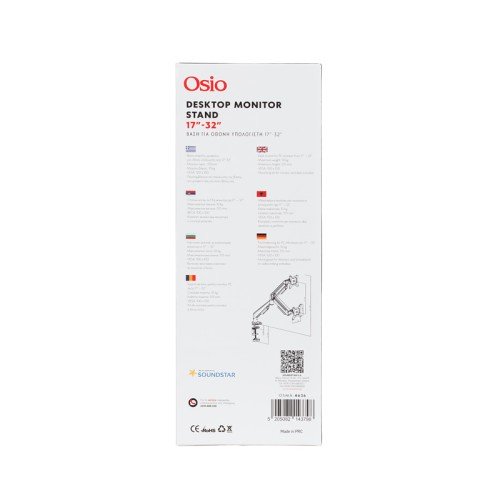 Osio Μονή βάση monitor OSMA-4636 Μαύρη (17''- 32'')