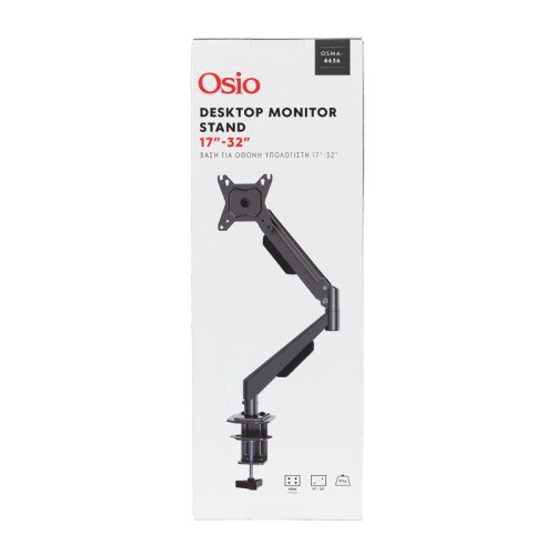 Osio Μονή βάση monitor OSMA-4636 Μαύρη (17''- 32'')