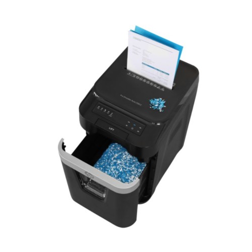 HP Καταστροφέας εγγράφων Pro Shredder Auto 200CC - 2820 Μαύρος με συνδετήρες και καρτών Cross Cut P4 - 10 Manual/200 Auto x A4 - 32.2L