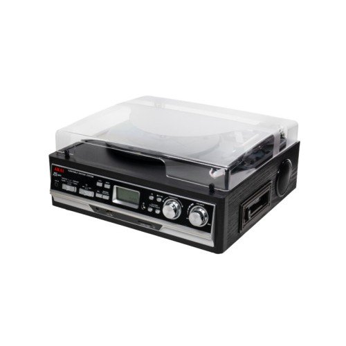 Akai Πικάπ ATT-15SE με Ραδιόφωνο, Κασετόφωνο & Bluetooth - 3 Ταχύτητες, Εγγραφή σε USB/SD