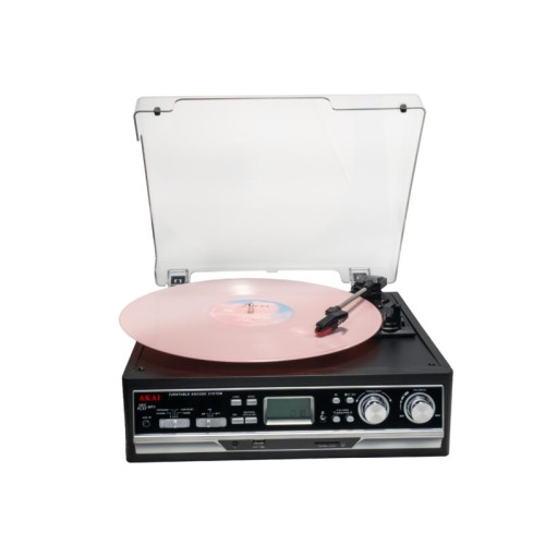 Akai Πικάπ ATT-15SE με Ραδιόφωνο, Κασετόφωνο & Bluetooth - 3 Ταχύτητες, Εγγραφή σε USB/SD