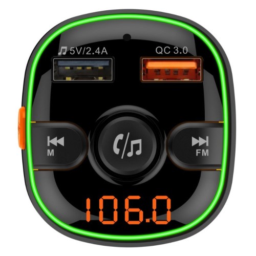 Akai Transmitter αυτοκινήτου FMT-54T FM με Bluetooth V5.0, LED, QC3.0, Hands-Free
