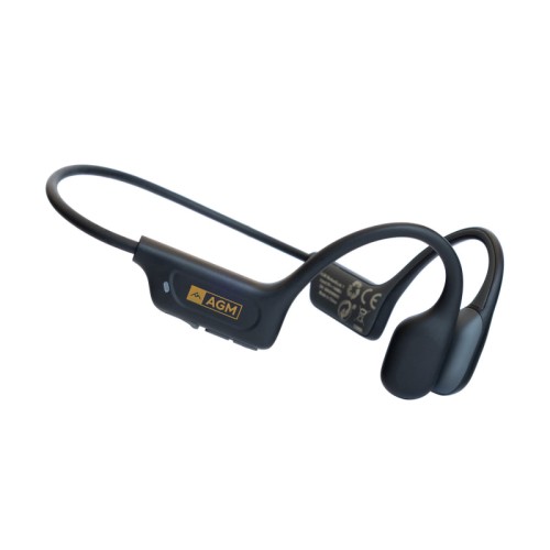 AGM Ασύρματα Ακουστικά Open Ear Motion Buds 1 - Bluetooth 5.2, IP68, USB Type-C, Μαύρο