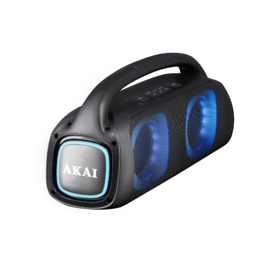  Akai ABTS-100 Φορητό ηχείο Βluetooth karaoke με AWS, SD, AUX, LED, USB, FM και ενσύρματο μικρόφωνο - 60W RMS - 110582-0134