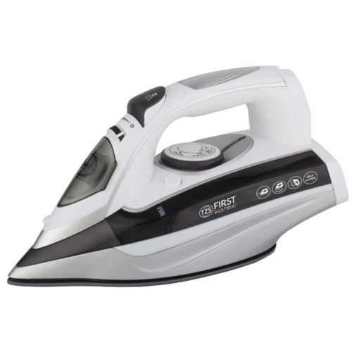  First Austria FA-5627-4-GR Άσπρο/Μαύρο Ατμοσίδερο με κεραμική πλάκα 450 ml, 3100 W - 199205-0032