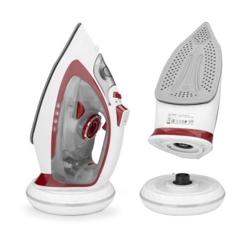  First Austria FA-5633-4-RE Κόκκινο Ασύρματο ατμοσίδερο με κεραμική πλάκα 450ml 2400W - 199205-0025