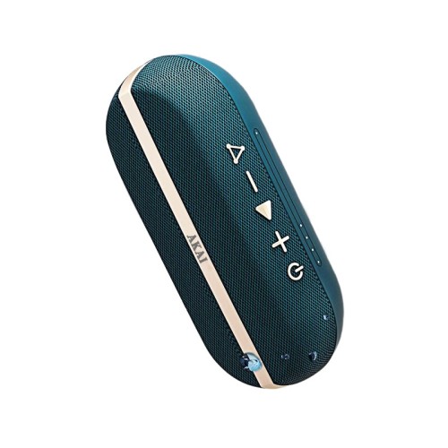  Akai ABTSW-30B Μπλε φορητό αδιάβροχο ηχείο Bluetooth με ύφασμα, AWS και handsfree-20W RMS - 110583-0015
