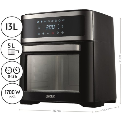  First Austria FA-5053-5 Φουρνάκι / αποξηραντής / φριτέζα με αέρα, φως, σούβλα και 8 προγράμματα - 13L 1700W - 199222-0010