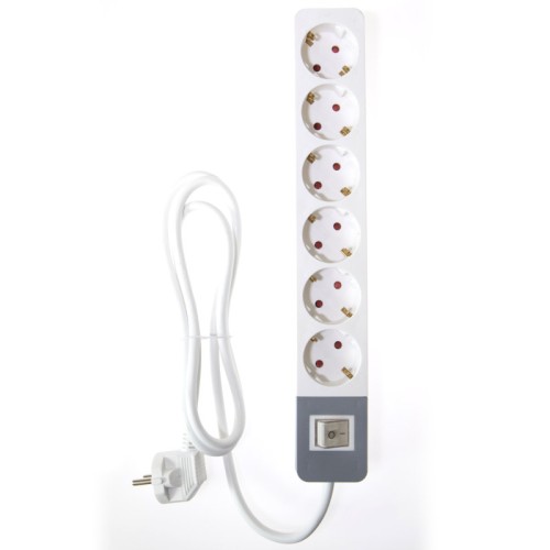 Osio OPS-2006 Πολύπριζο 6 θέσεων με παιδική προστασία, διακόπτη και καλώδιο 1.5 m - 151100-0004