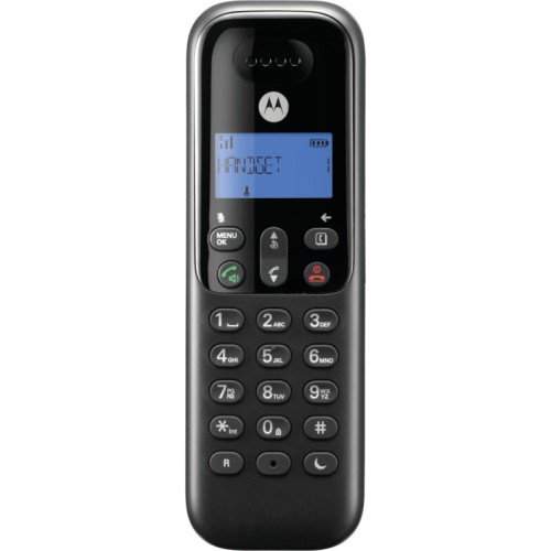  Motorola T511+ Black (Ελληνικό Μενού) Ασύρματο τηλέφωνο με τηλεφωνητή, φραγή αριθμών, ανοιχτή ακρόαση και Do Not Disturb - 14587-0117
