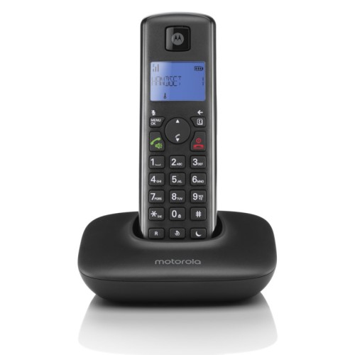  Motorola T401+ Black (Ελληνικό Μενού) Ασύρματο τηλέφωνο με φραγή αριθμών, ανοιχτή ακρόαση και Do Not Disturb - 14587-0109