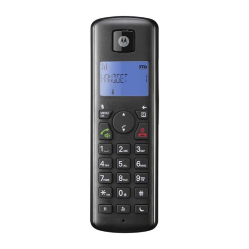  Motorola T401+ Black (Ελληνικό Μενού) Ασύρματο τηλέφωνο με φραγή αριθμών, ανοιχτή ακρόαση και Do Not Disturb - 14587-0109