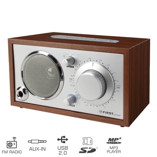  First Austria FA-1907-2 Αναλογικό ραδιόφωνο με USB, κάρτα SD και Aux-In - 19983-0049